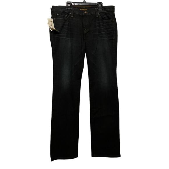 NWT David Kahn Nikki Low Rise Straight Leg Dark Wash Jeans - Picture 2 of 11